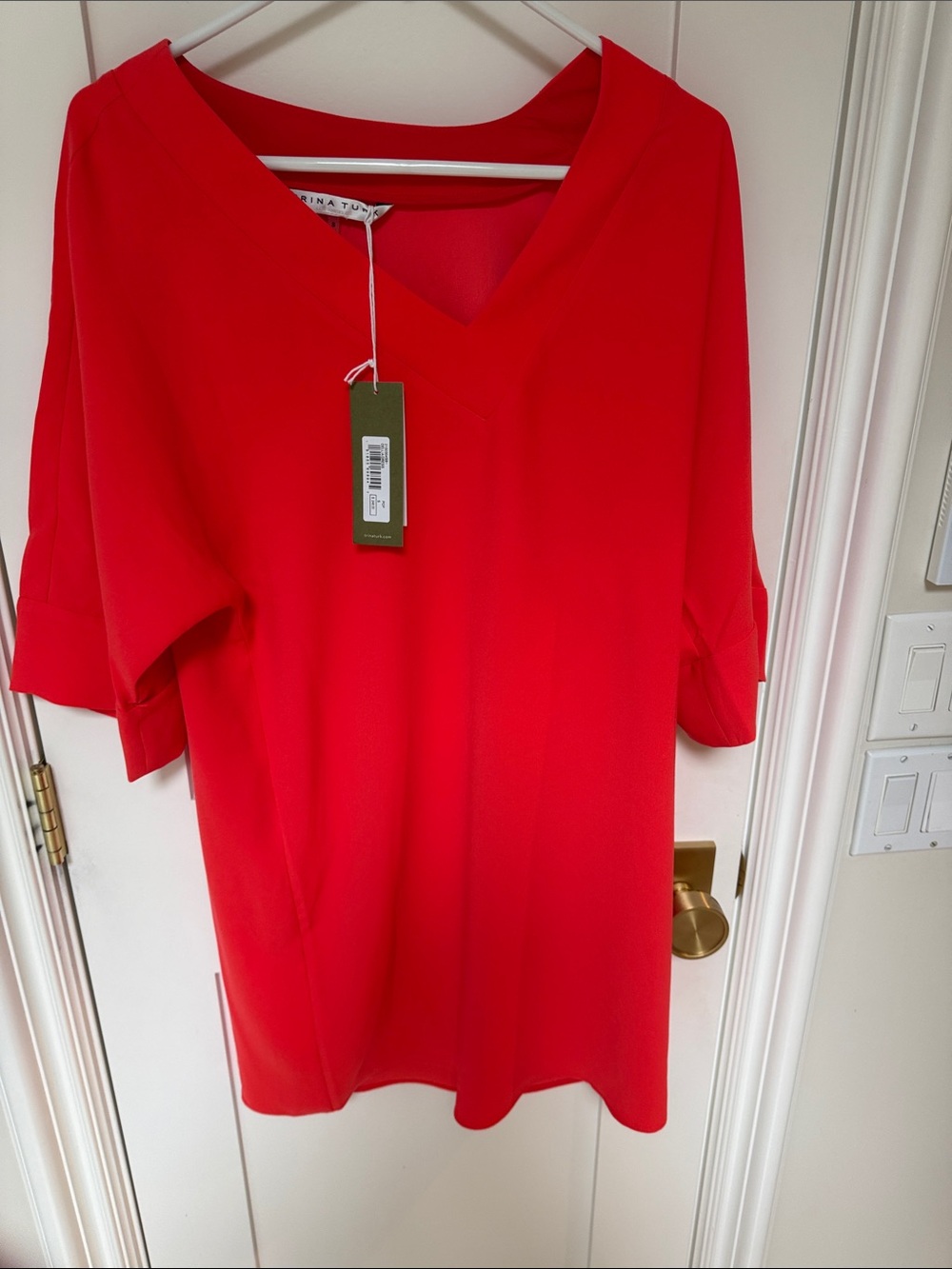 TRINA‎ TURK Darling DELLIA Dress in Bright Coral